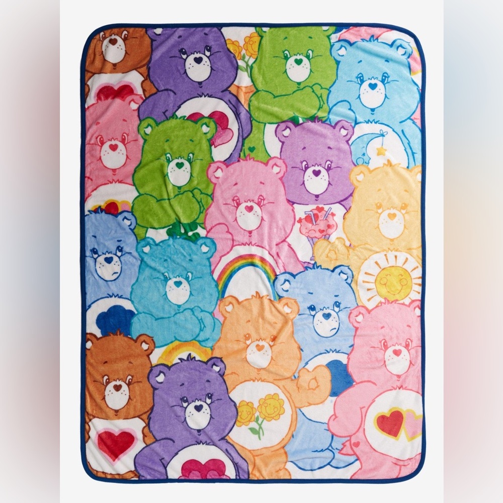 Care Bears Super Soft Throw Blanket- NWT